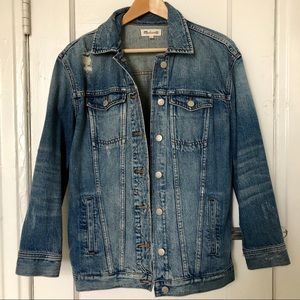 SOLD Madewell oversized jean jacket denim xs